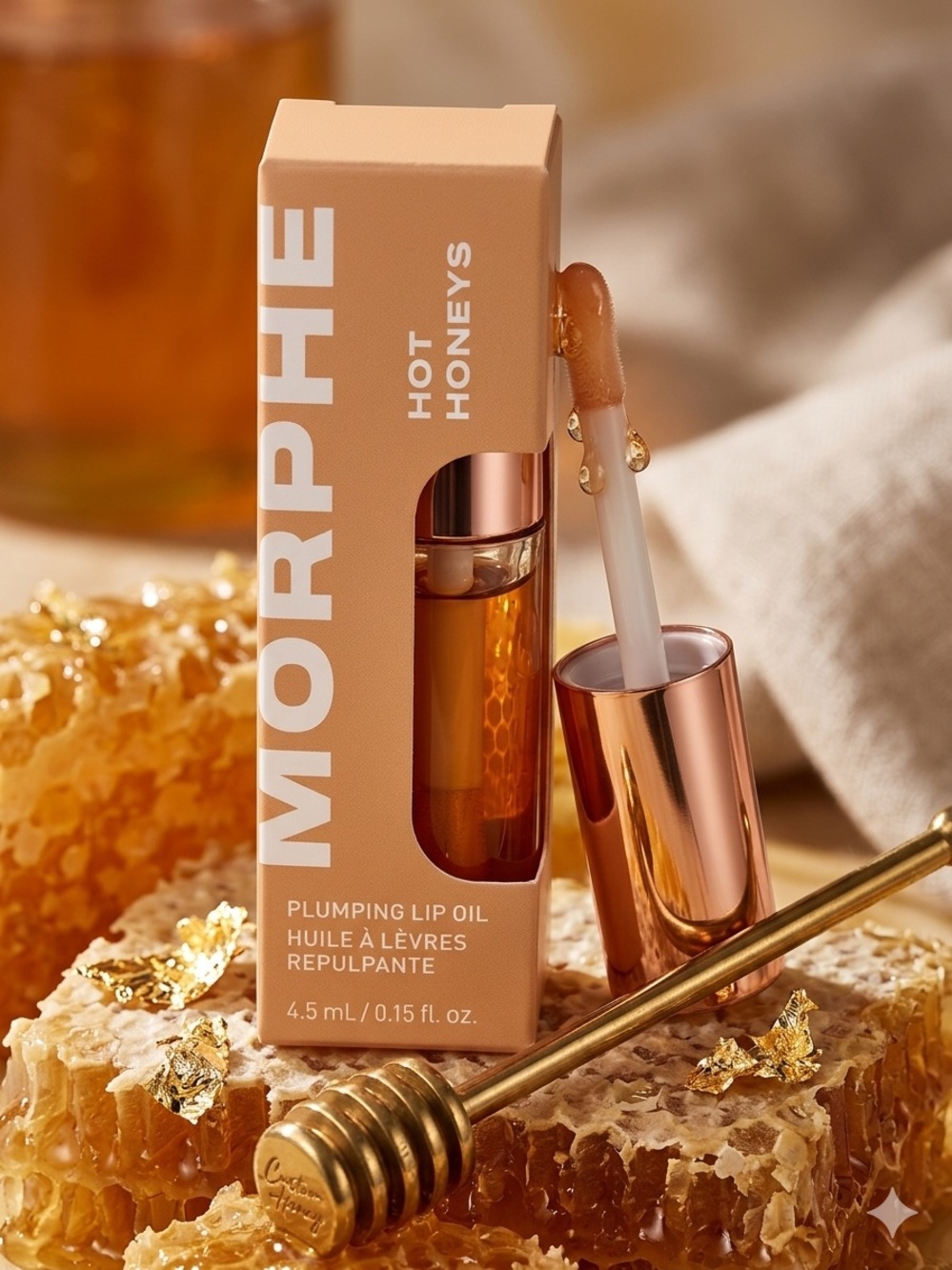 Morphe Hot Honeys Plumping Lip Oil - Royal Sting - NIB